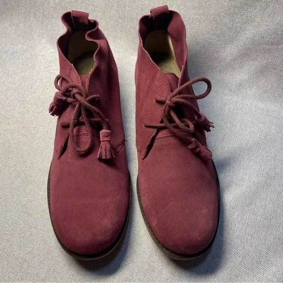 - Hush Puppies Cyra Catelyn Chukka Boots Womens  Purple Suede. Size 12