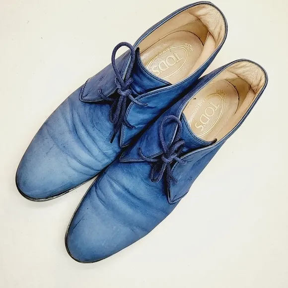 🌸 Tod's | Blue Suede Boots, size 38