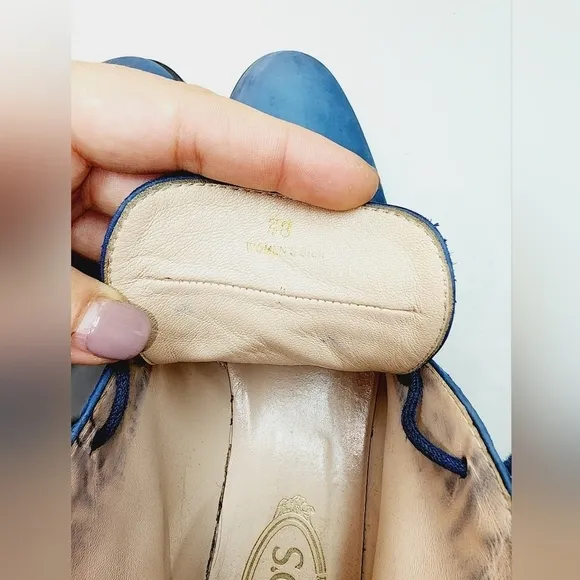 🌸 Tod's | Blue Suede Boots, size 38