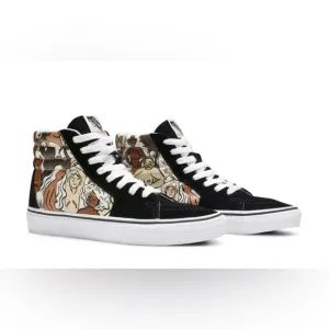 ⚽️ Vans Breast Cancer Awareness Lady Ladi Sk8-Hi Black Skate High Shoes W9