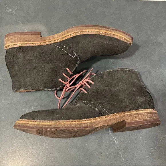 1901 Canyon chukka boots sz 12 gray suede red laces