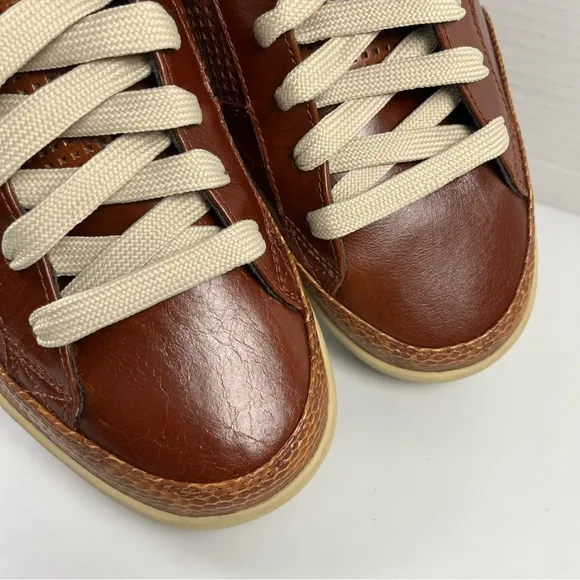 310 Motoring Shoes The Hurricane Brown Leather Snakeskin Mens Size 14