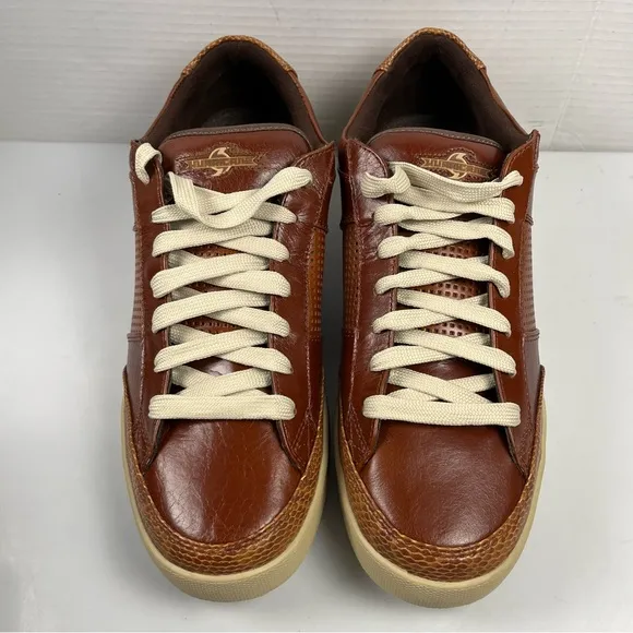 310 Motoring Shoes The Hurricane Brown Leather Snakeskin Mens Size 14
