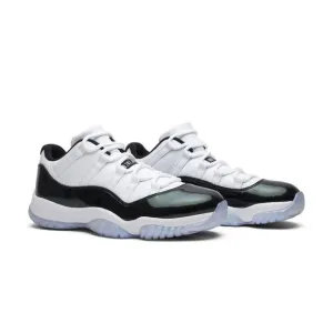 4Y Nike Air Jordan 11 Retro GS 'Emerald' 2017 Shoes Boys White 528896-145