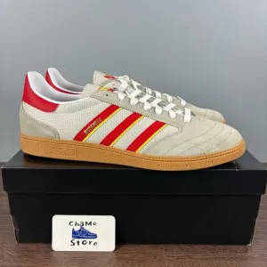 Adidas Busenitz Vintage Skate Shoes Gray Red JI4416 Sneakers Mens Sz 13