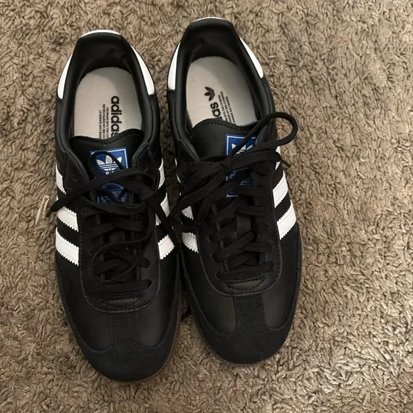 Adidas kid’s Black and White Samba, brand new never worn.