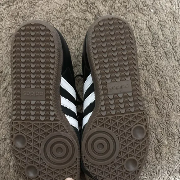 Adidas kid’s Black and White Samba, brand new never worn.