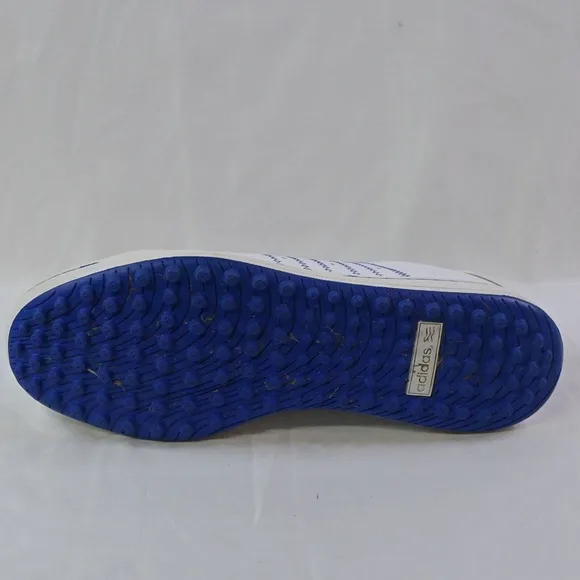 Adidas Men's Adizero White Blue Leather Golf Shoes 816456 White Size 9.5‎
