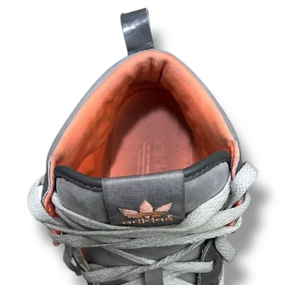 Adidas Originals High Tops Gray &amp; Orange Shoes Sneakers Men’s Size 10, G59808