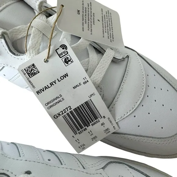 Adidas Originals Rivalry Low Shoes Sneakers in Cloud White 11.5