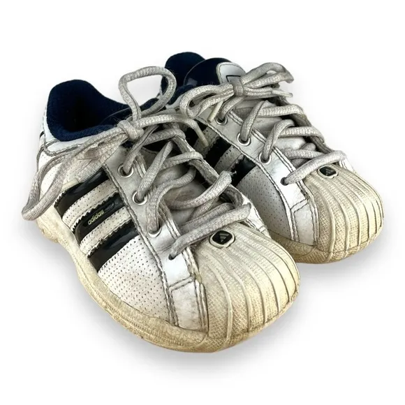 Adidas Originals Superstar Toddler Size 7K White Athletic Shoes Sneakers‎
