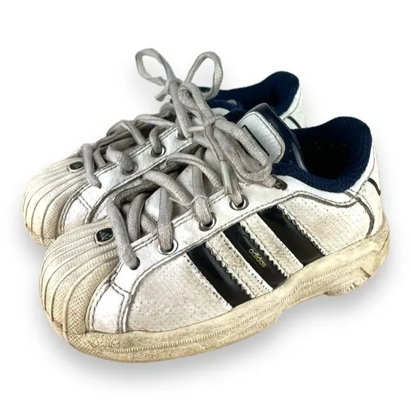 Adidas Originals Superstar Toddler Size 7K White Athletic Shoes Sneakers‎