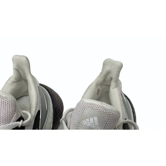 Adidas Youth 4 Glow Pink Crystal white silver metallic slip on with laces x9000L