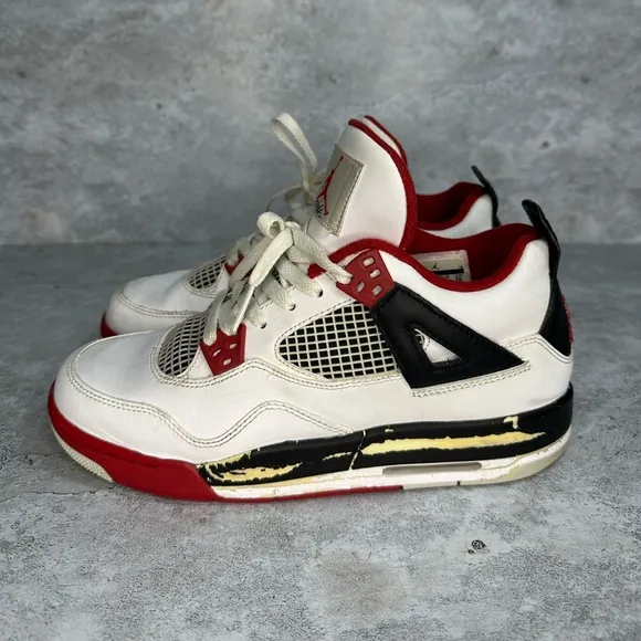 Air Jordan 4 Retro Fire Red Retro 2012 sz 7Y (PREOWNED)