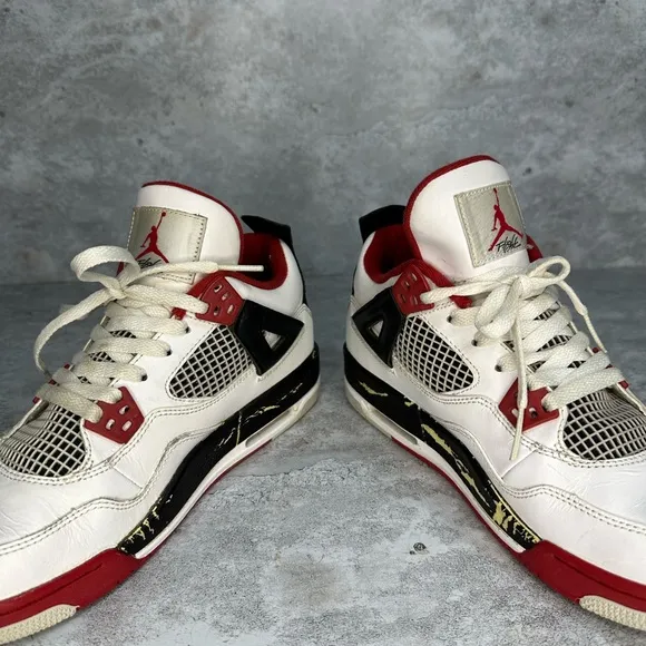 Air Jordan 4 Retro Fire Red Retro 2012 sz 7Y (PREOWNED)