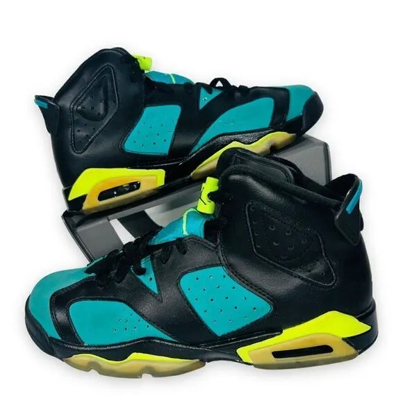 Air Jordan 6 Retro GG 'Turbo Green' 543390-043 Youth 6 Women's 7.5