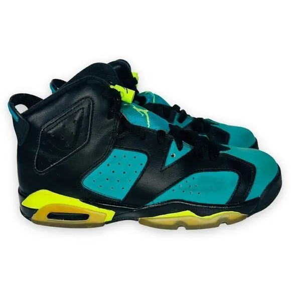 Air Jordan 6 Retro GG 'Turbo Green' 543390-043 Youth 6 Women's 7.5