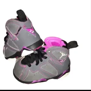 Air Jordan 7 Retro Shoes Gray-Fuchsia Flash Style 705417-01
