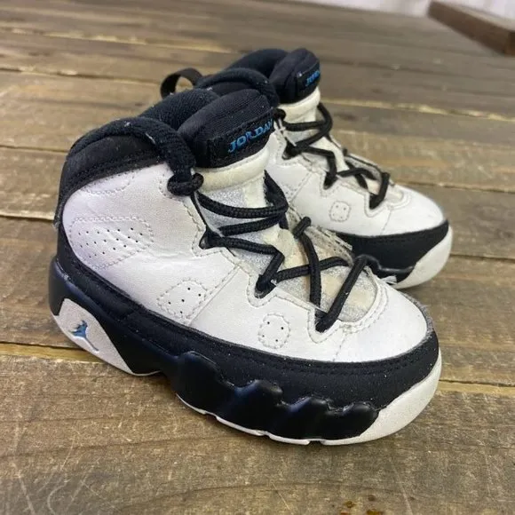 Air Jordan 9 Retro “University Blue” UNC 401812-140 Toddler Td Baby Boy Size 5C