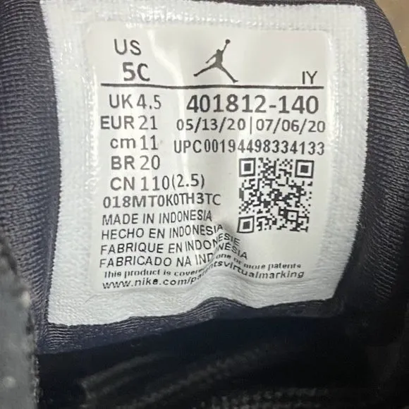 Air Jordan 9 Retro “University Blue” UNC 401812-140 Toddler Td Baby Boy Size 5C