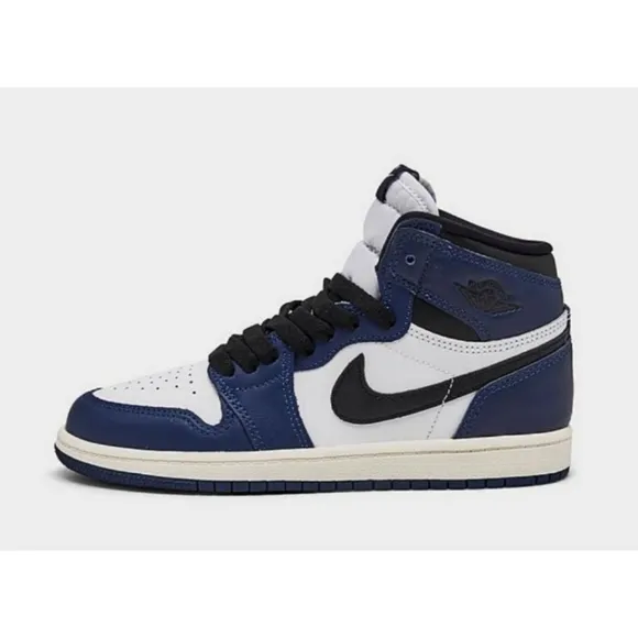 Air Jordan Retro 1 High - Little Kids   OG Shoes -  Midnight Navy/Black/White