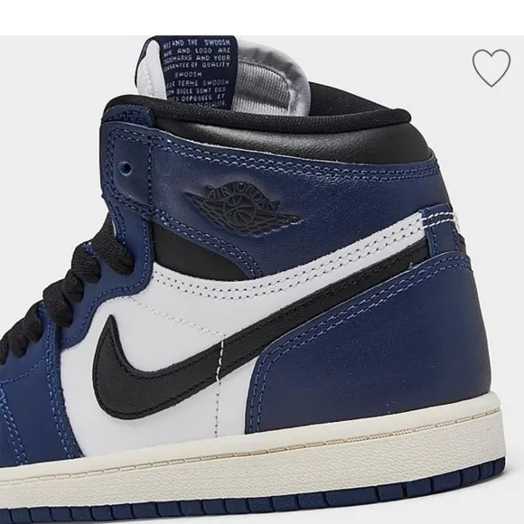 Air Jordan Retro 1 High - Little Kids   OG Shoes -  Midnight Navy/Black/White