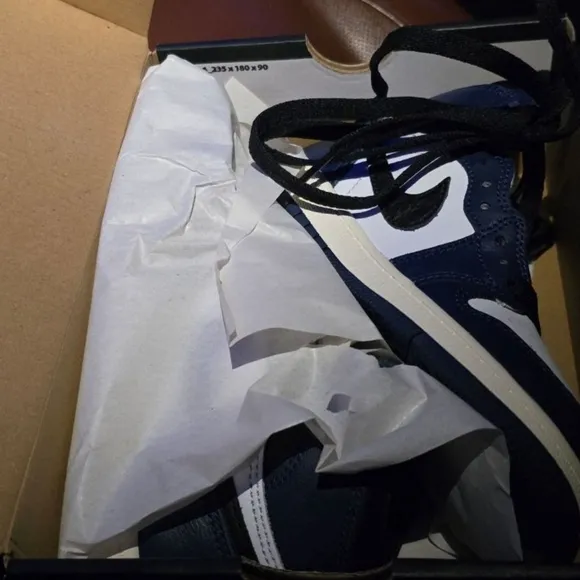 Air Jordan Retro 1 High - Little Kids   OG Shoes -  Midnight Navy/Black/White