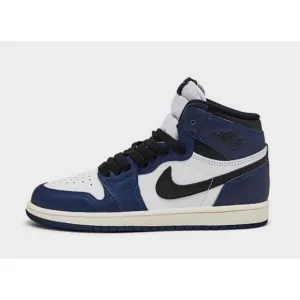 Air Jordan Retro 1 High - Little Kids   OG Shoes -  Midnight Navy/Black/White
