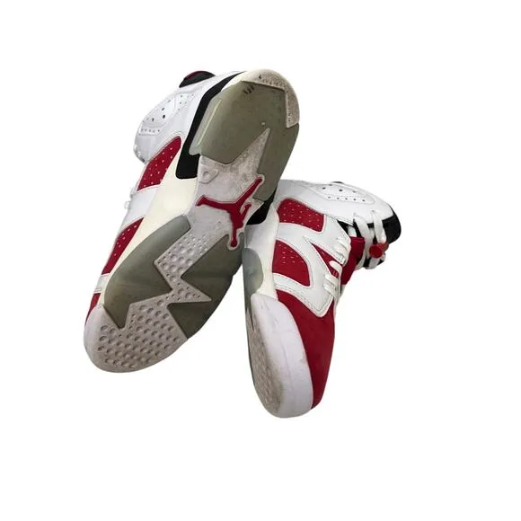 Air Jordan Shoes Jordan 6 Retro Red White Sneakers Size Youth / Men's 7