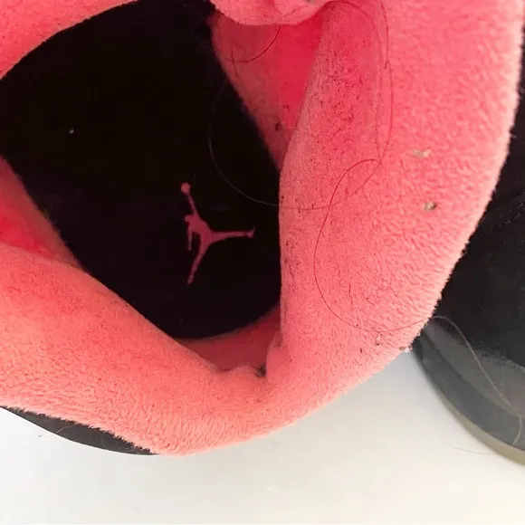 Air Jordan Size 7Y 440892-001 Retro 5 GS Black Alarming Shoes Girls's Sneakers
