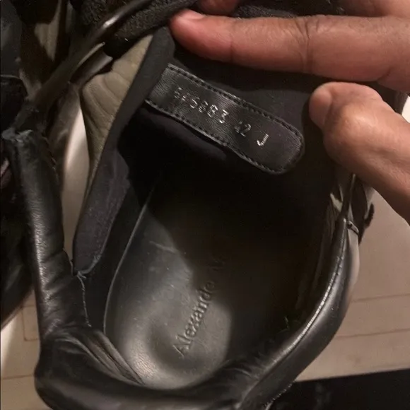 Alexander McQueen Men's Black and Brown Sneakers