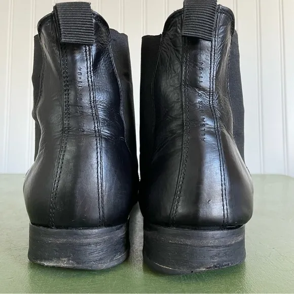 All Saints Men’s Classic Chelsea Boots in Black Leather *Portugal*