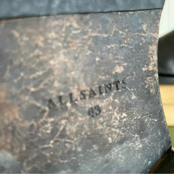 All Saints Men’s Classic Chelsea Boots in Black Leather *Portugal*