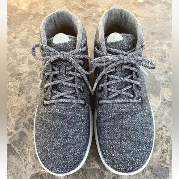 ALLBIRDS WRUM High Top Merino Wool Runner Up Mizzles Men's Sneakers Gray.