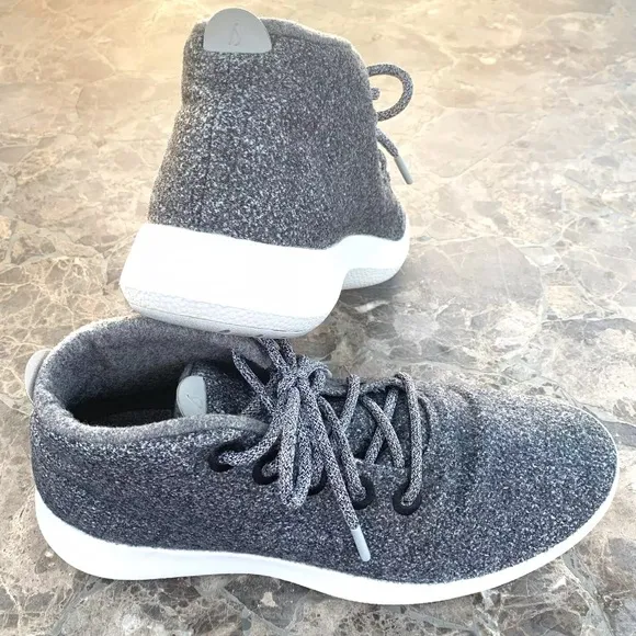 ALLBIRDS WRUM High Top Merino Wool Runner Up Mizzles Men's Sneakers Gray.