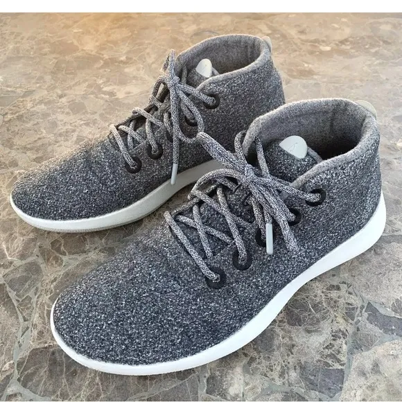 ALLBIRDS WRUM High Top Merino Wool Runner Up Mizzles Men's Sneakers Gray.