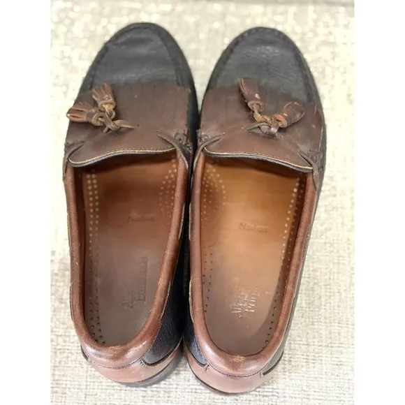 Allen Edmonds Shoes Mens 10.5 D Nashua Kiltie Tassel Loafer Slip On Brown Black