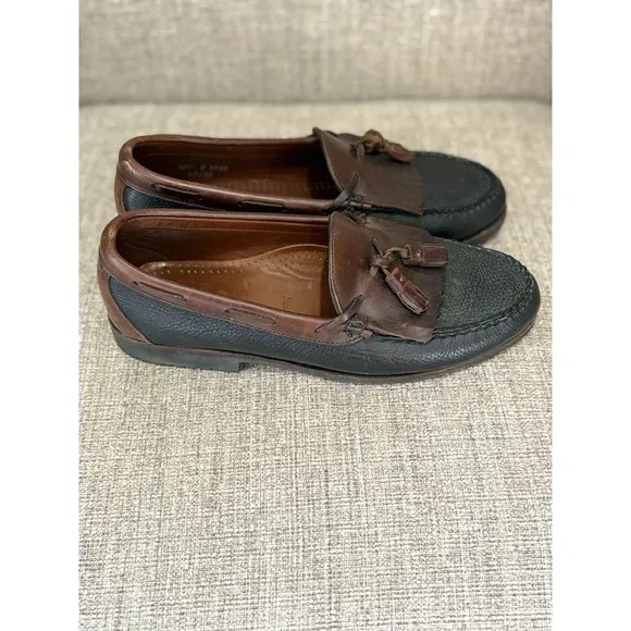 Allen Edmonds Shoes Mens 10.5 D Nashua Kiltie Tassel Loafer Slip On Brown Black