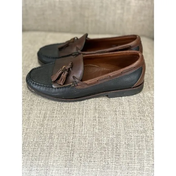 Allen Edmonds Shoes Mens 10.5 D Nashua Kiltie Tassel Loafer Slip On Brown Black