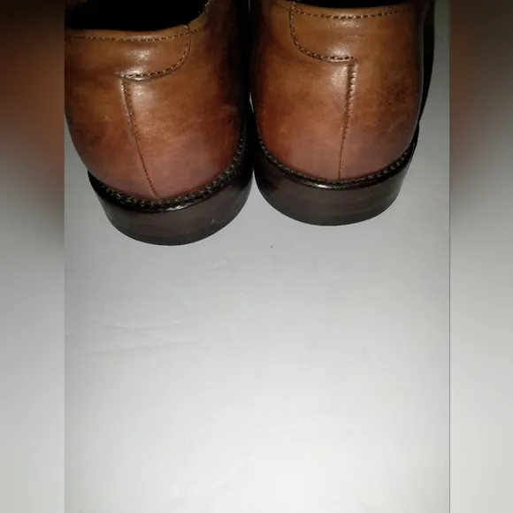 Allen Edmonds (Size 9D) Mens Brown Leather Cap-Toe &quot;Byron&quot; Lace Up Oxford Shoes