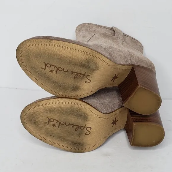 Anthro Splendid Lakota Tan Suede Ankle Booties