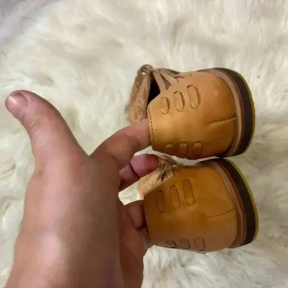 Anthropologie hurache Nisolo Woven Leather Sandals cognac whiskey tan sz 10