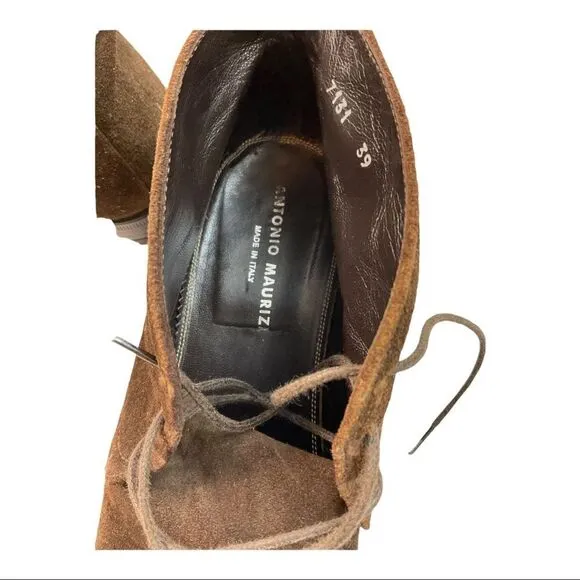 Antonio Maurizi  Men’s  Brown Suede Ankle Boots. Size 39.