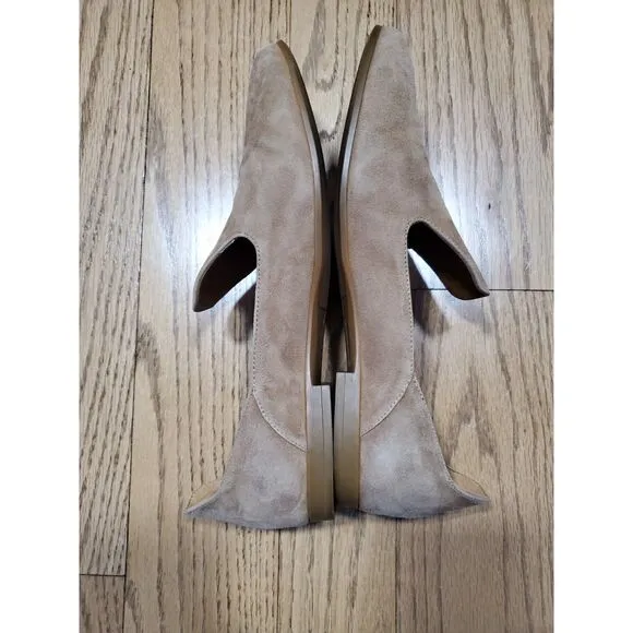 Aquatalia Made in Italy Women's 9.5 Suede Loafer Slip-On Shoes VGUC