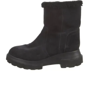 Aquatalia mid calf suede combat boots water resistant Made in Italy