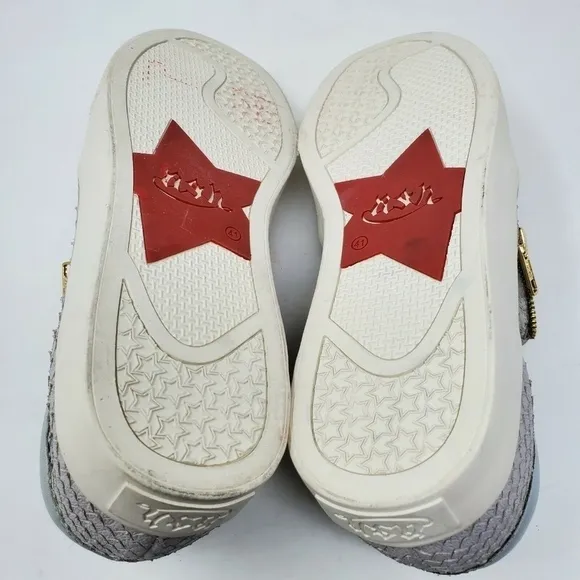 ASH Intense Gray Snake Scale Skate Zipper Sneaker