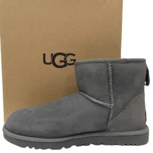 Authentic Ugg Classic Mini II Boots Grey 10 Gray
