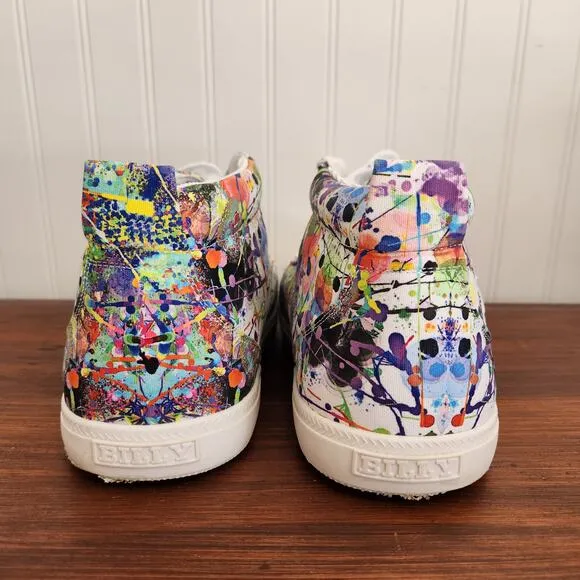 Billy Size 6W Kids Lilia's Eye Candy Classic DJR II High Tops Easy Access Shoe