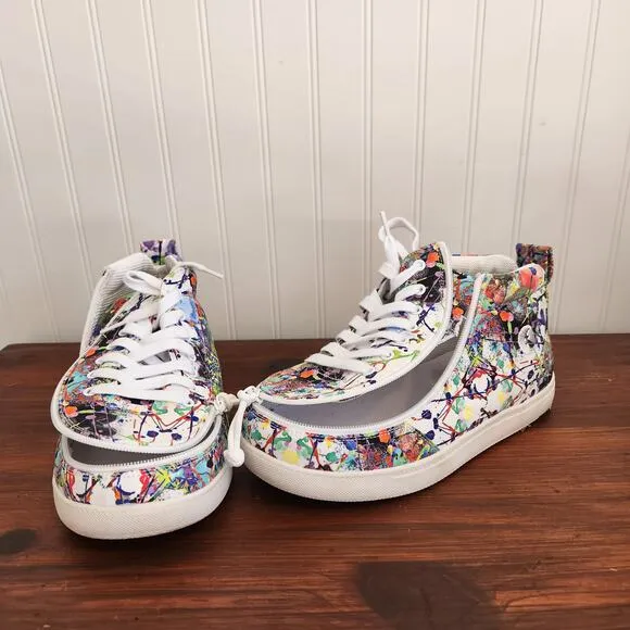 Billy Size 6W Kids Lilia's Eye Candy Classic DJR II High Tops Easy Access Shoe