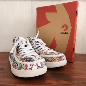 Billy Size 6W Kids Lilia's Eye Candy Classic DJR II High Tops Easy Access Shoe
